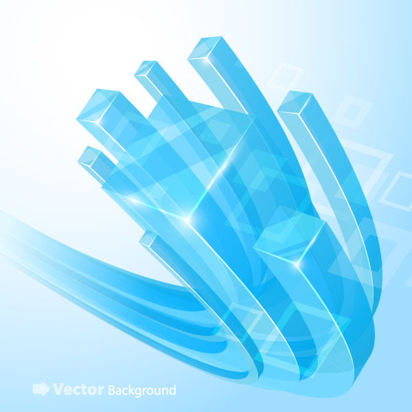 free vector Beautiful vector background 4 cube